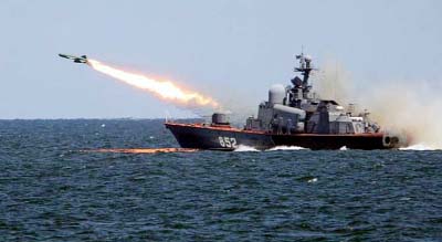 Russia began testing missiles with live munitions in the Baltic Sea on Wednesday, alarming Latvia, a member of NATO, which says the drills have forced it partly to shut down Baltic commercial airspace.