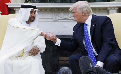 Mohammed bin Zayed and Donald Trump have spoken on the phone, about regional developments