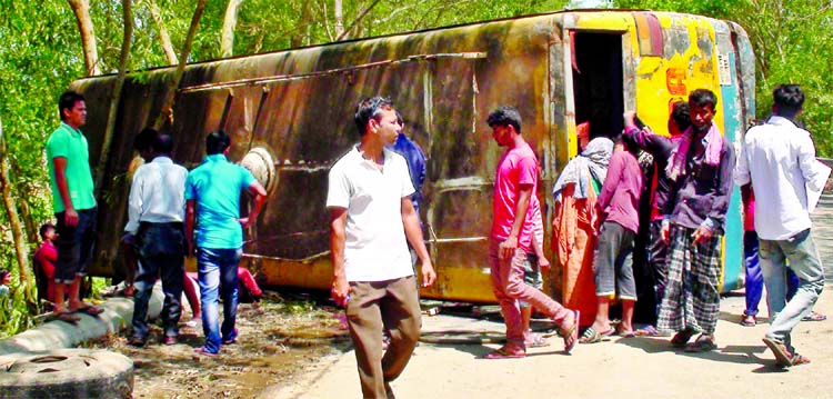 Two people including a student of Polytechnic Institute were killed in a tragic road accident in Gopalganj on Sunday.