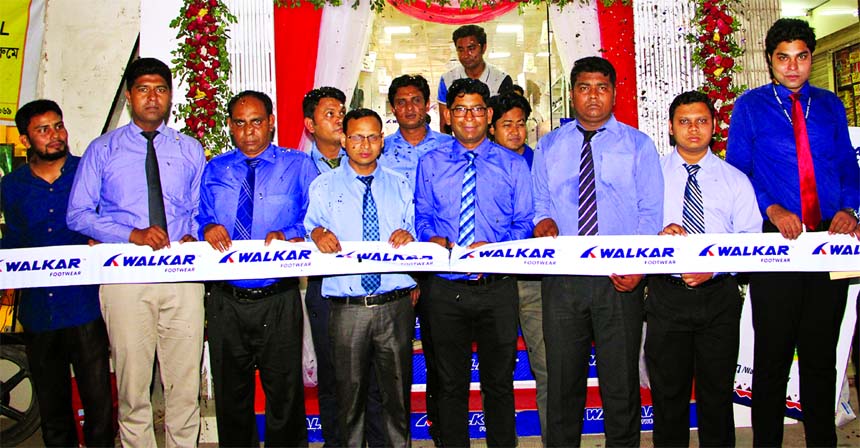 RN Paul, Managing Director of RFL Group, inaugurated an outlet 'Walker, a footwear brand of RFL Group at Station Road of Guptopara, in Rangpur city recently. Kamrul Hasan, Chief Operating Officer and Mainul Hasasn, Brand Manager of the brand, among other