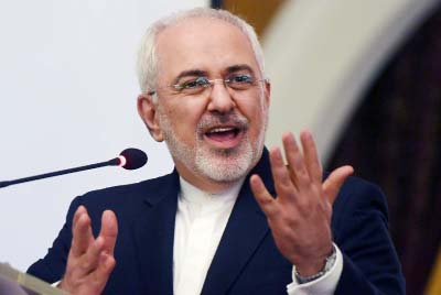 Iranian Foreign Minister Mohammad Javad Zarif told journalists in New York that Tehran's "probable" response to a US withdrawal would be to restart production of enriched uranium, a key bomb-making ingredient