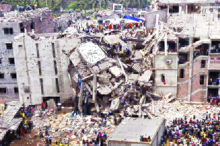 Rana Plaza disaster-2013. File photo