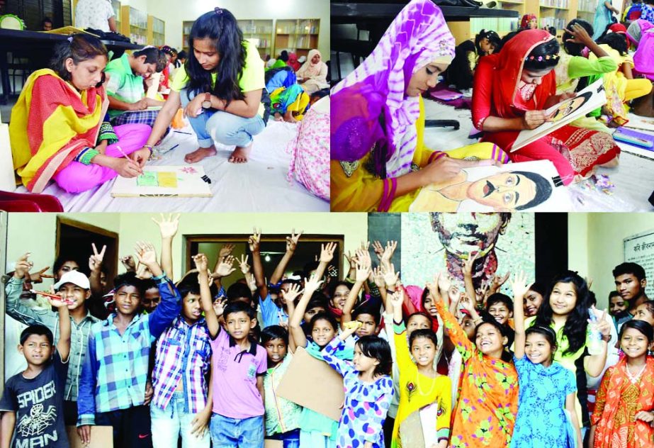 BARISHAL : A day long art-camp for underprivileged children was held at Jibanananda Auditorium on Wednesday.