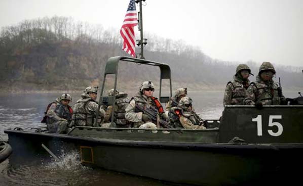 US troops have been stationed in South Korea since the Korean War.