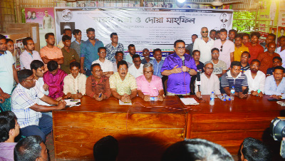 SHERPUR (Bogura): VP Saiful Islam, President, Bogura District BNP speaking at a Doa Mahfil and discussion meeting on the occasion of the 8th death anniversary of eminent leader of Sherpur BNP Zakir Master on Saturday.