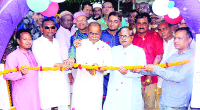 RANGPUR: Mayor of Rangpur City Corporation Mostafizar Rahman Mostafa launching 20 hygienic iftar selling centre initiated by Rangpur Chamber, Hotel and Restaurant Owners' Association for Ramzan in the city as Chief Guest on Friday.