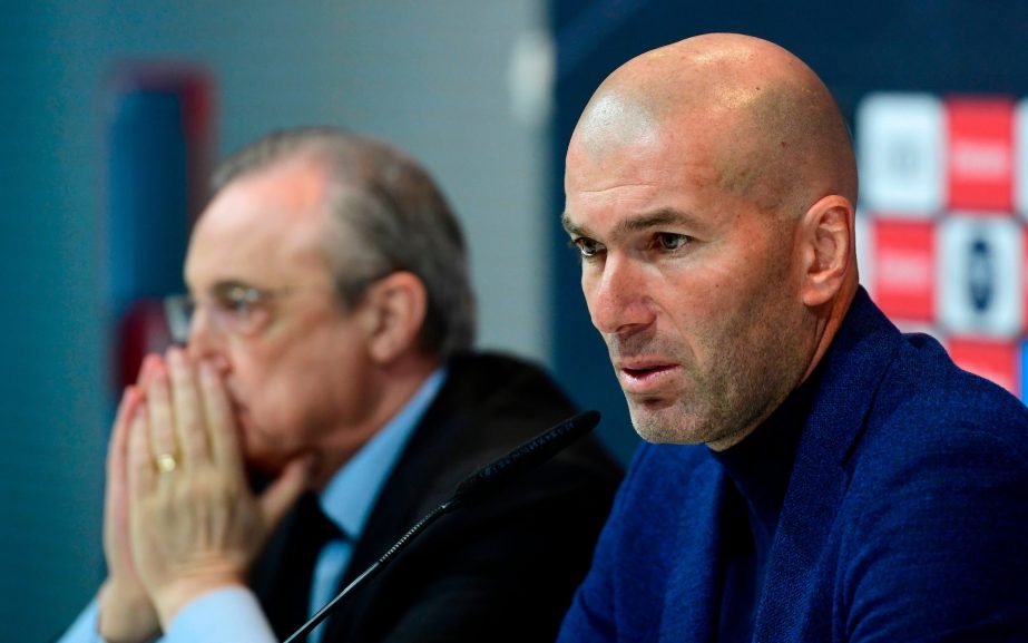 Zinedine Zidane announced his decision to step down as Real Madrid head coach on Thursday in a press conference alongside President Florentino Perez.