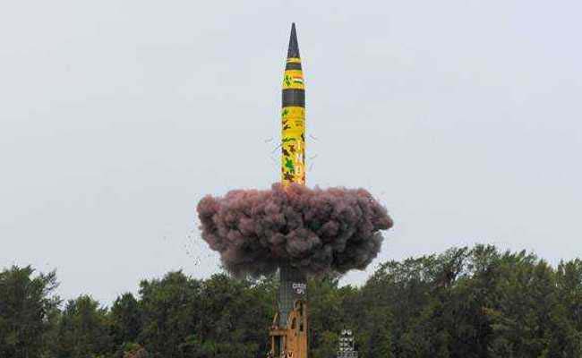 India successfully test-fired the long-range nuclear capable Agni-5 ballistic missile on Sunday.