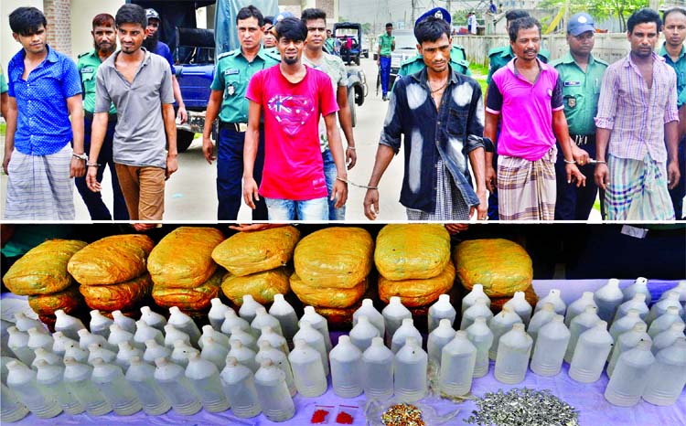 At least eighteen drug-peddlers were arrested by police in an anti-narcotics drive from city's Kamrangirchar area and recovered huge illegal drugs on Wednesday.