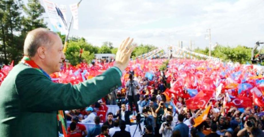 Turkish President Recep Tayyip Erdogan is seeking crucial Kurdish votes in his bid for re-election
