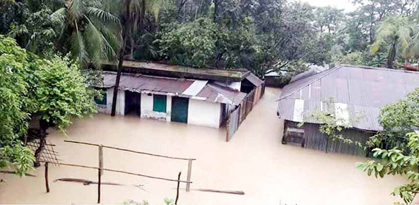 Water- logging section has tuned worse at Mirsharai Upazila on Tuesday.