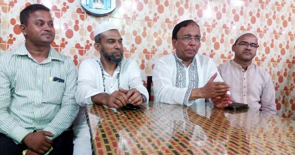 MA Motaleb CIP, President of Satkania Upazila Awami League at speaking a discussion meeting with the working journalists of Satkania Upazila at a local hotel on Sunday. General Secretary of Satkania Upazila Awami League Kutubuddin Chowdhury was also prese