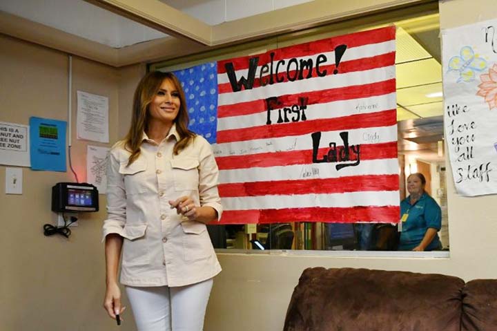 US First Lady Melania Trump dived headlong into the ongoing migrant family separation crisis by traveling to Texas, along the border with Mexico to visit a children's shelter and border processing center.