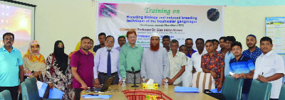 MYMENSINGH: A day-long training on breeding biology and induced breeding technique of freshwater and was held at Faculty of Fisheries Conference Room of Bangladesh Agriculture University(BAU) on Wednesday. Prof Dr Gias Uddin Ahmed, Dean, Faculty of