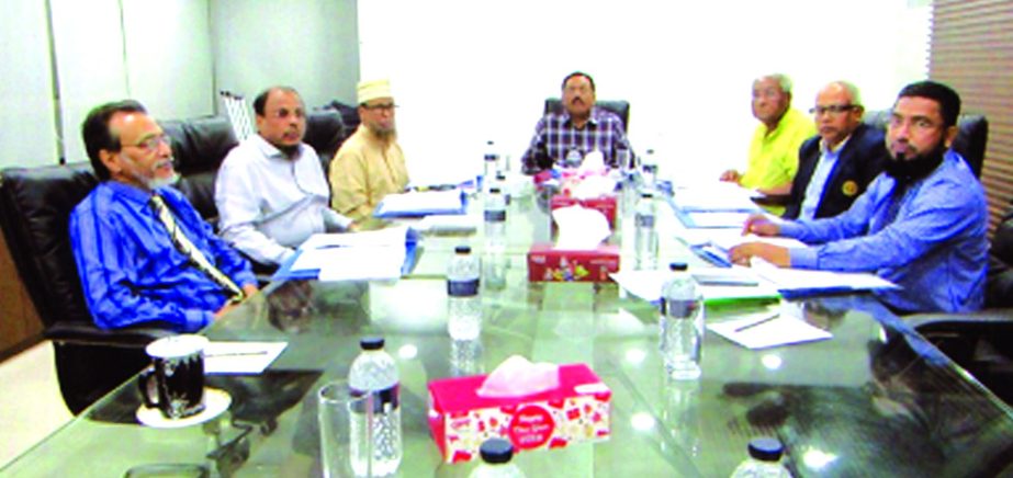 Md. Anowar Hossain, Chairman of the Board of Directors of Islami Commercial Insurance Co. Ltd, presiding over its 124th board meeting at its head office in the city recently. Mir Nazim Uddin Ahmed, CEO of the company was also present.