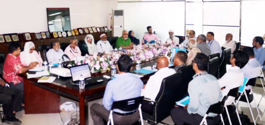 A view of the Academic Council meeting of Northern University Bangladesh held on Monday in the city.