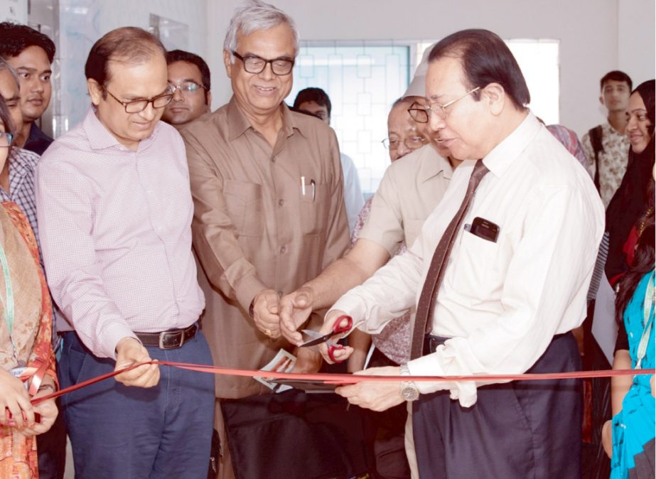 Prof Md Abu Saleh, Vice Chancellor of BUBT inaugurates English Language Lab in presence of Dr Gauranga Chandra Mohanta ndc, Project Director, Higher Education Quality Enhancement Project, UGC at BUBT campus recently.