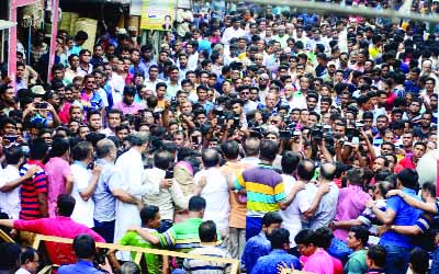 BOGURA: Sylhet District BNP organised a protest meeting at Nababbari Road demanding release of BNP Chairperson Begum Khaleda Zia on Thursday.