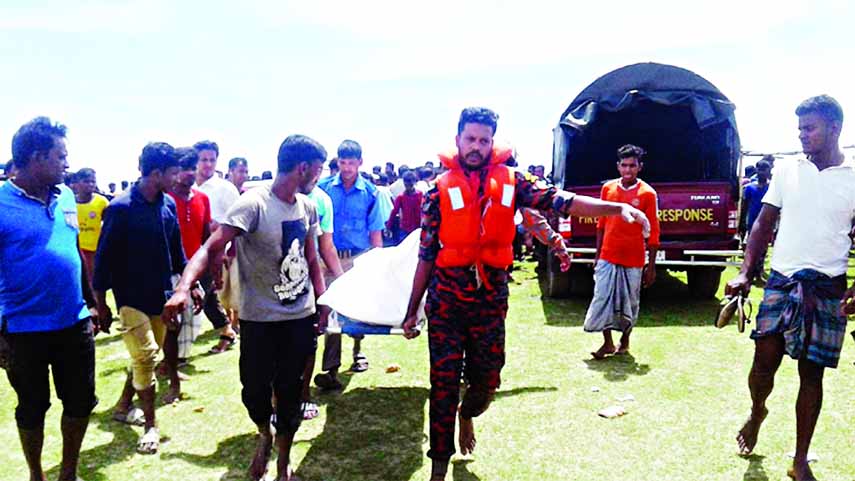 Bodies of three tourists who went missing in Banshbaria Sea beach of Sitakundu were recovered on Saturday.