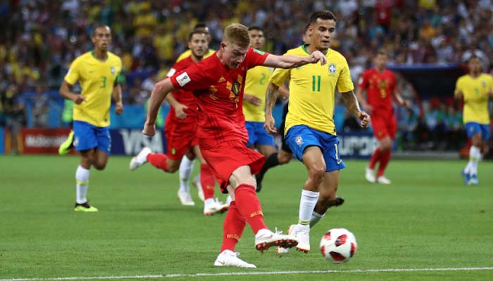 Belgium defeated World Cup favourites Brazil 2-1 to set up a semi-final against France in Saint Petersburg.