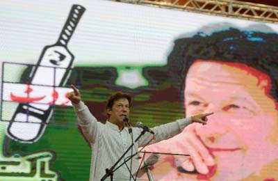 Cricketer-turned politician Imran Khan says his PTI party supports the blasphemy law 'and will defend it'.