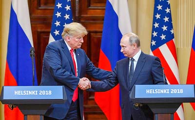 Trump was criticized for failing to confront Putin over Moscow's interference in the 2016 US election