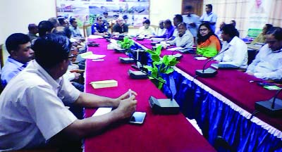 RANGPUR: Enamul Habib, DC, Rangpur presiding over a meeting arranged recently to finalise programmes observance of the National Mourning Day and 43rd martyrdom anniversary of Architect of Independence of Bangladesh and Father of the Nation Bangabandhu S