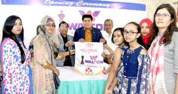 Senior Operative Director (Head of Games & Sports) of Walton Group FM Iqbal Bin Anwar Dawn inaugurating the Walton 38th National Women's Chess Championship at Bangladesh Chess Federation hall-room on Wednesday.