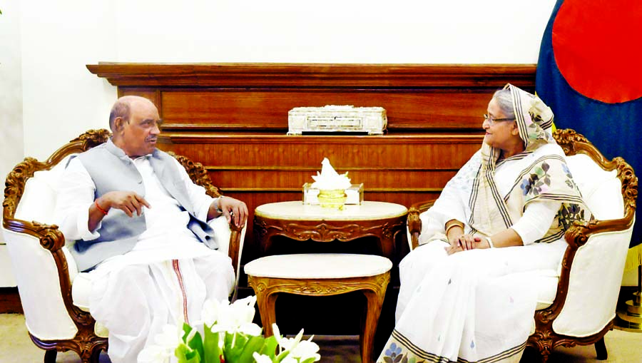 State Executive Member and Advisor to the BJP President in West Bengal, India Dr Anindya Gopal Mitra called on Prime Minister Sheikh Hasina at her office yesterday afternoon. BSS photo