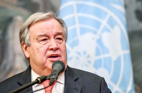 UN Secretary-General Antonio Guterres on Friday presented four options aimed at boosting the protection of Palestinians in Israeli-occupied territories, from sending UN rights monitors and unarmed observers to deploying a military or police force under UN