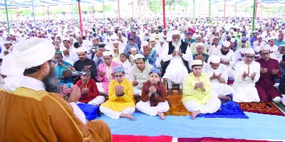 BOGURA : An Eid jamat was held at Sutrapur Central Eidgah in the city on Wednesday