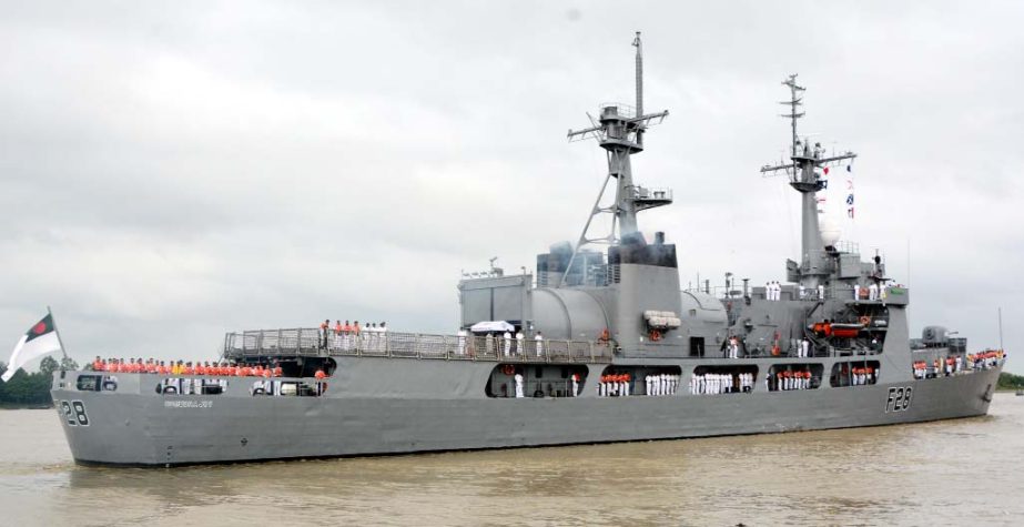 Navy war ship 'Samudro Joy' left Chattagram Jetty for India and Sri Lanka to join a training programme yesterday.