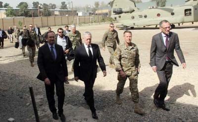 US Defense Secretary Jim Mattis has arrived in Afghanistan on an unannounced visit as Washington is pressing ahead with efforts to hold peace talks with the Taliban.