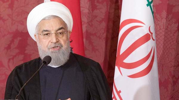 President Hassan Rouhani said that the United States is pressuring Iran and at the same time calling for negotiations "every day""."