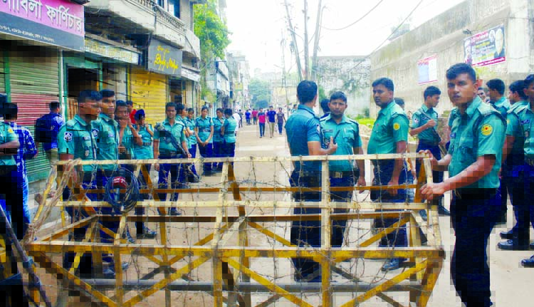 Additional law enforcers were deployed for security measures centering Khaleda Zia's appearing before the court in Old Dhaka Central Jail on Wednesday.