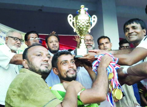 BETAGI (BARGUNA): The prize giving ceremony of the final match of Bangabandhu Sheikh Mujibur Rahman Jatiya Gold Cup Tournament was held at Betagi Upazila on Monday.