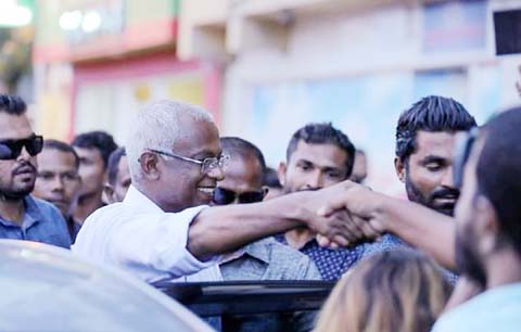 Opposition forces in the Maldives called for a peaceful transition of power to Ibrahim Mohamed Solih, who won a surprise victory in the presidential election