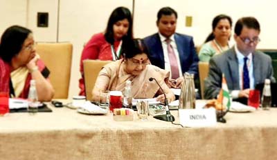 Sushma Swaraj attended the SAARC Summit in New York on the sidelines of the UN General Assembly