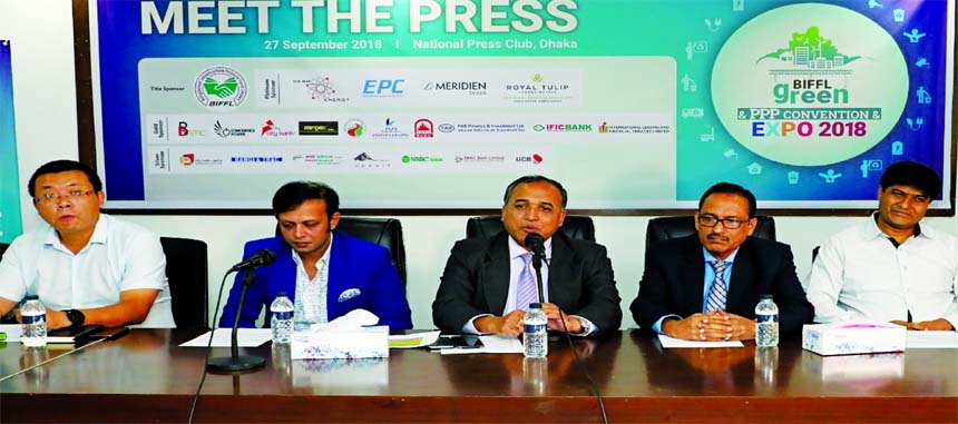 BIFFL Executive Director and CEO SM Formanul Islam speaking at a press conference in the city on Thursday.