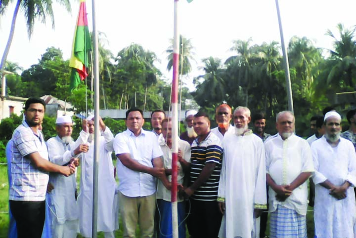 DAMUDYA (Shariatpur): Anisur Rahman Bacchu, Chairman, Koneshwar Union inaugurating a football tournament organised by Koneshwar Sports Club yesterday.