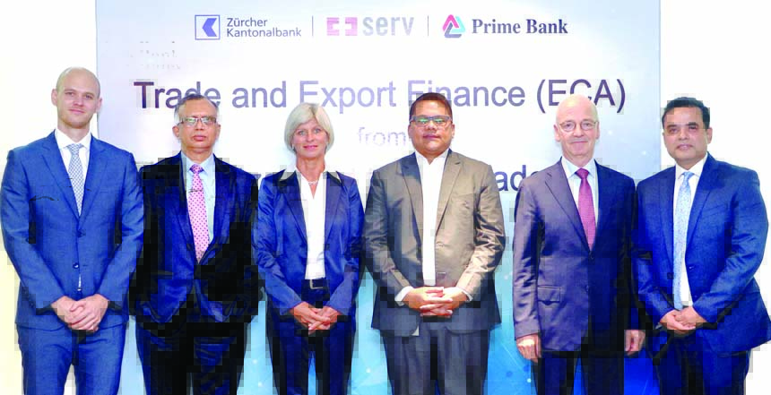 Prime Bank Limited jointly organized a seminar on "Trade & Export Finance (ECA)" jointly with ZKB (Zurcher Kantonal Bank) and SERV (Swiss Export Risk Insurance) for the Wholesale Banking Team at the Banks head office in the city recently. Rahel Ahmed, M