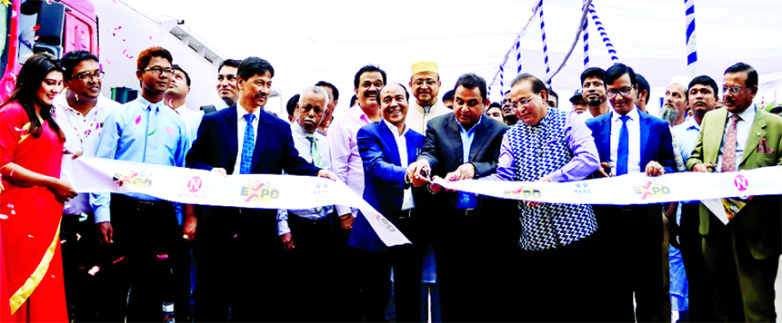 Planning Minister AHM Mustafa Kamal, inaugurating the "Nitol-Tata Cement Automotive Expo 2018" organized by Nitol Motors Limited associated with Tata Motors for the first time in Bangladesh at a convention centre in the city on Tuesday. Nitol-Niloy Grou