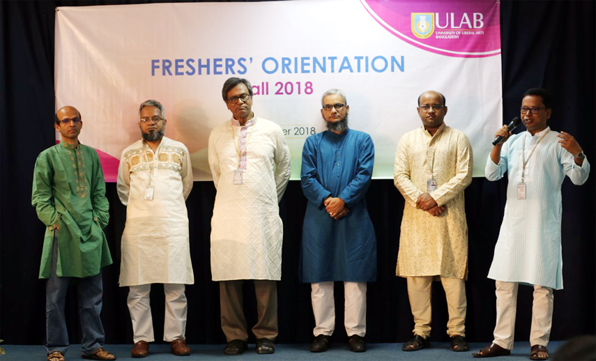 The open lecture session at an orientation programme for Freshersâ€™ 2018 held at University of Liberal Arts Bangladesh on Saturday.