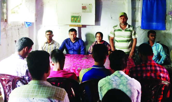 BETAGI(Barguna): A discussion meeting was arranged on the occasion of the National No Tobacco Day at International Language Training Institute jointly organised by welfare foundations -Economic Village Development Association (EVDA), Droba tara and Ma