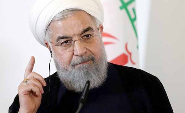 Hassan Rouhani accused US of questioning the legitimacy of the Islamic Republic.