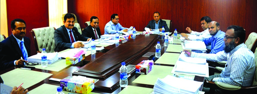 Captain (Rtd) M Moazzem Hossain, Chairman of Executive Committee of South Bangla Agriculture & Commerce (SBAC) Bank Limited, presiding over its 65th meeting at its head office in the city on Tuesday. Md. Golam Faruque, There were attend others respected B