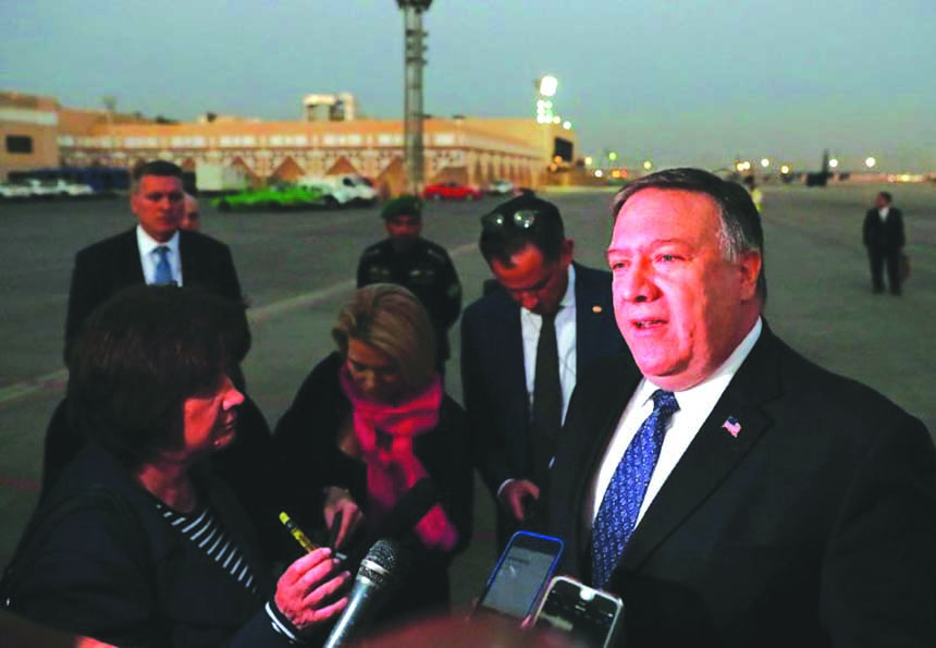 US Secretary of State Mike Pompeo spoke to the media in Riyadh before heading to Ankara.