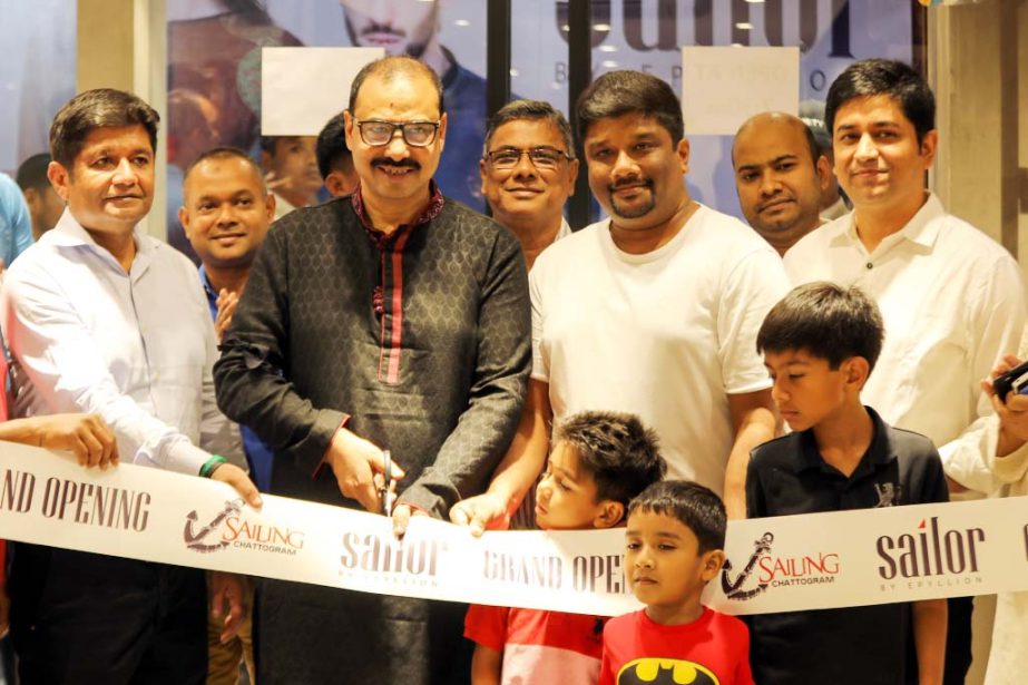 CCC Mayor A J M Nasir Uddin inaugurating fashion show room of Sailors , an enterprise of Epiliyon Group at the Port City as Chief Guest on Saturday.