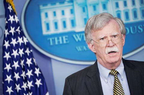Bolton's Moscow visit was planned before Trump's announcement that the US was ditching the INF treaty.