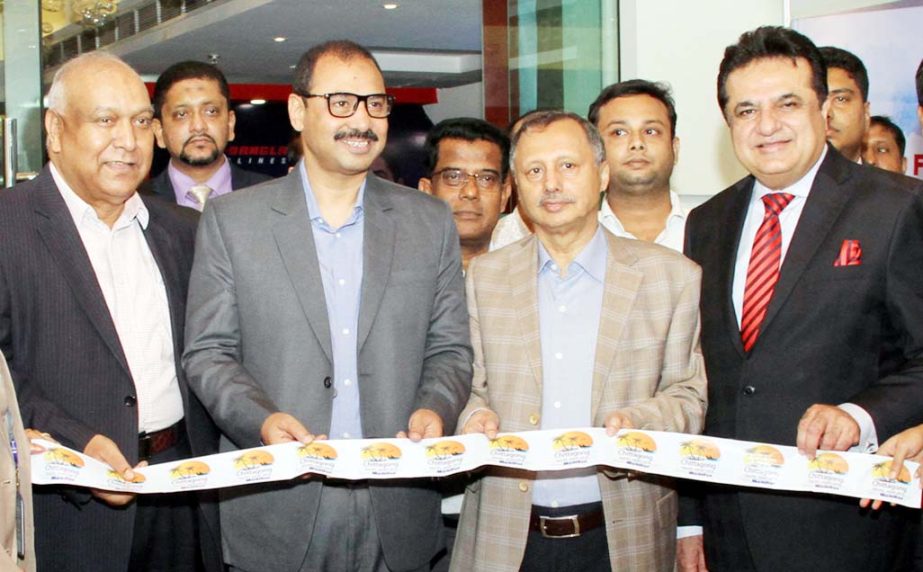 CCC Mayor A J M Nasir Uddin inaugurated the 3-day Tourism Fair in Chattogram yesterday morning. Mahbubul Alam, President, Chattogram Chamber of Commerce and Industry (CCCI), Md. Jahangir Hossain, CEO Bangladesh Tourism Board and Kazi Wahidul Alam, Edit